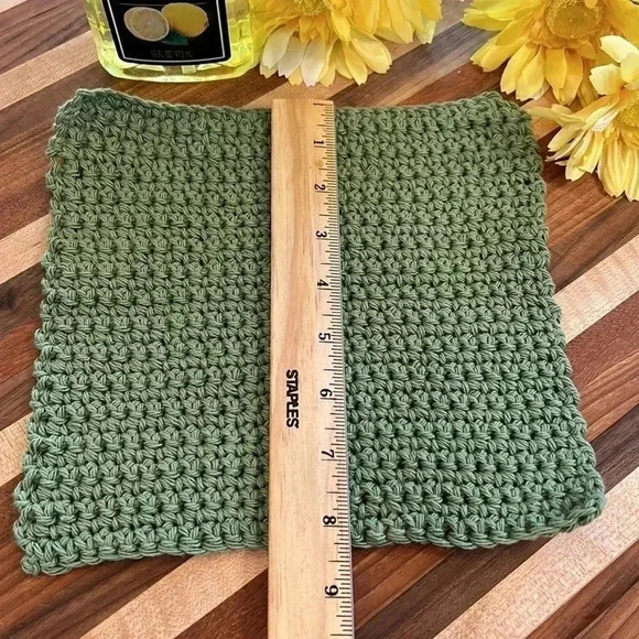 100% Cotton Handmade Washcloths - Set of 3 - Picture 4 of 9